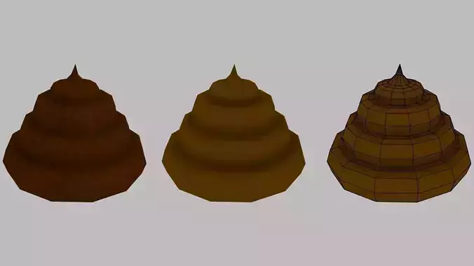 Pack of Shit Free low-poly 3D model Pack of Shit Free low-poly 3D model