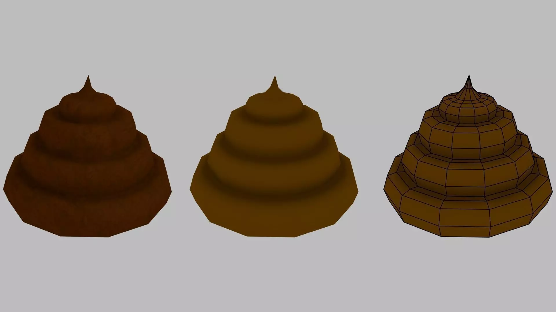 Pack of Shit Free low-poly 3D model_0