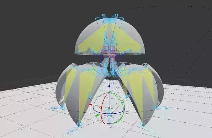 Sphere Bot High Poly Version Free Download Free 3D model
