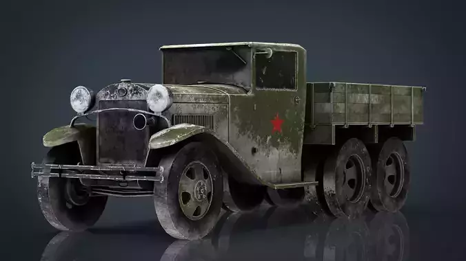 GAZ AAA TRUCK WINTER 3D model
