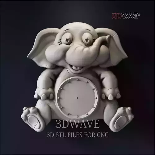 ELEPHANT WALL CLOCK