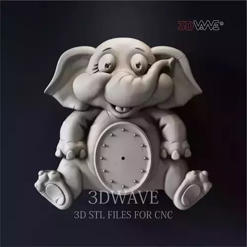 ELEPHANT WALL CLOCK