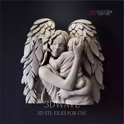MOTHER ANGEL  3D print model
