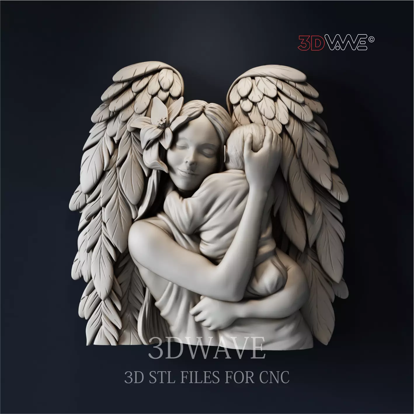 MOTHER ANGEL  3D print model_0