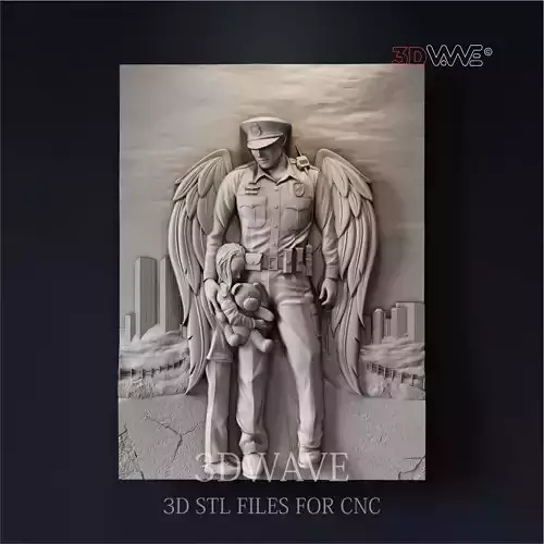 POLICEMAN ANGEL 3D print model
