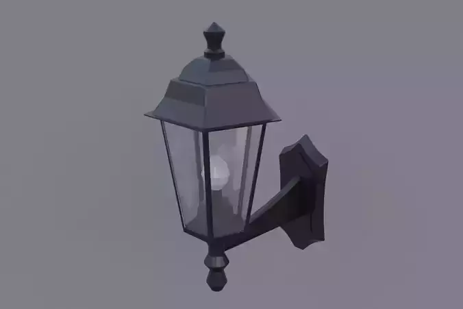 Sconce wall lamp Low-poly 3D model