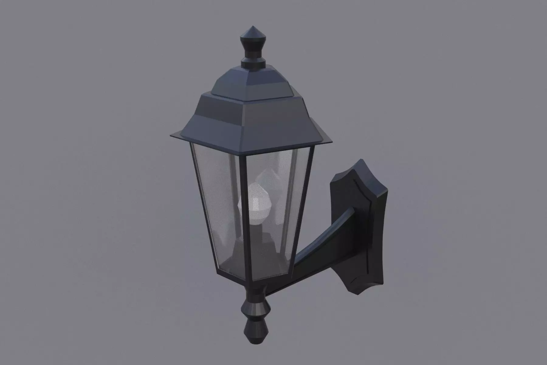 Sconce wall lamp Low-poly 3D model