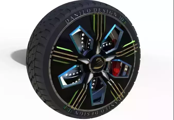 My 3D wheel 3D model