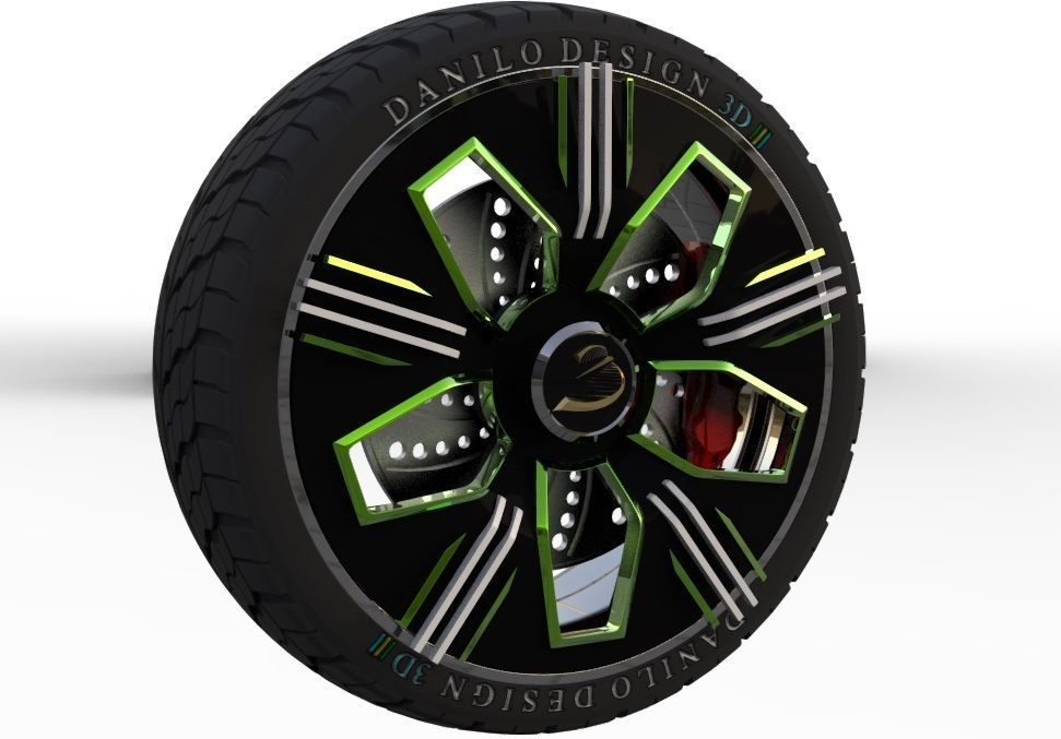 My 3D wheel 3D model_2