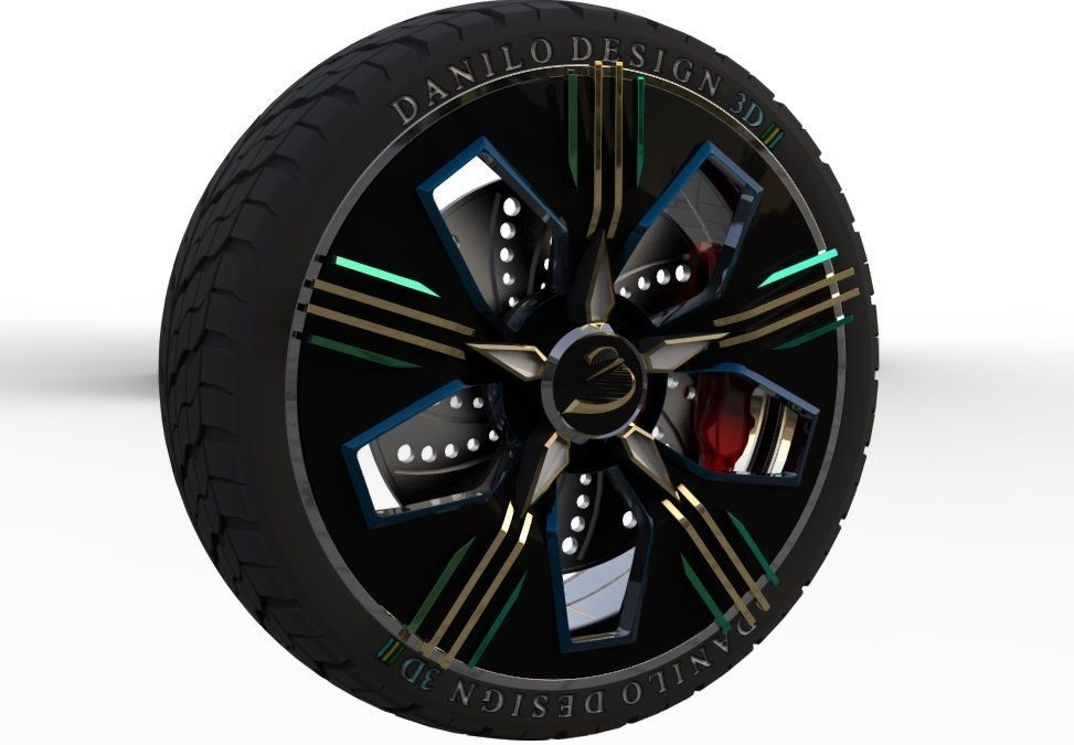 My 3D wheel 3D model_4
