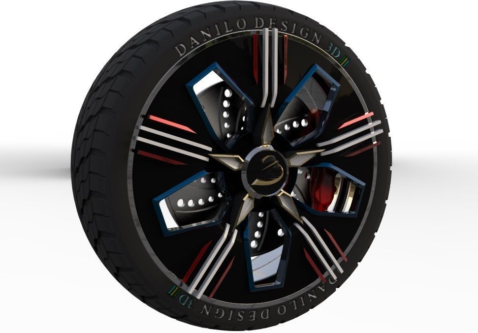 My 3D wheel 3D model_5