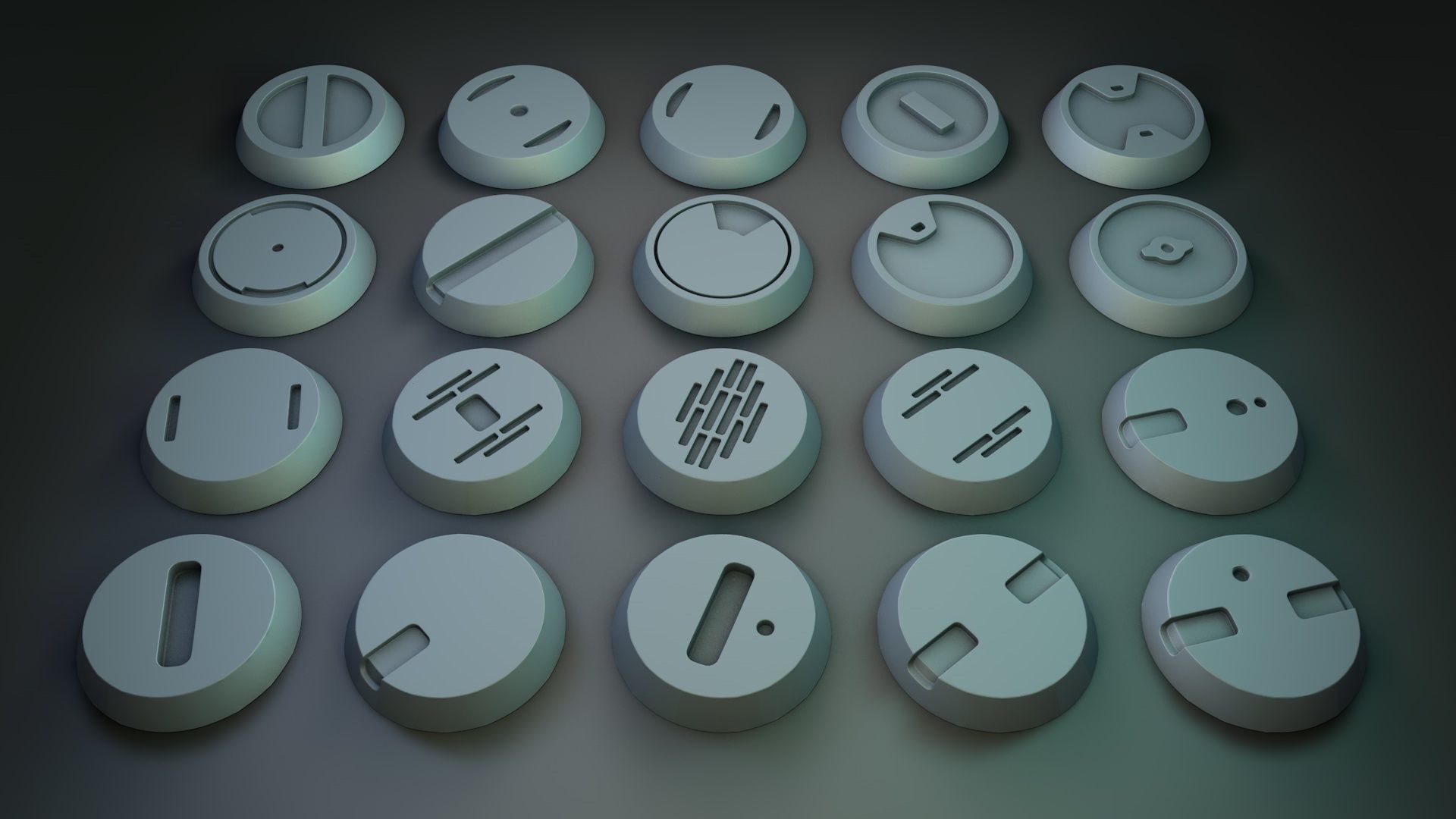 robotic hardsurface parts Free 3D model_2