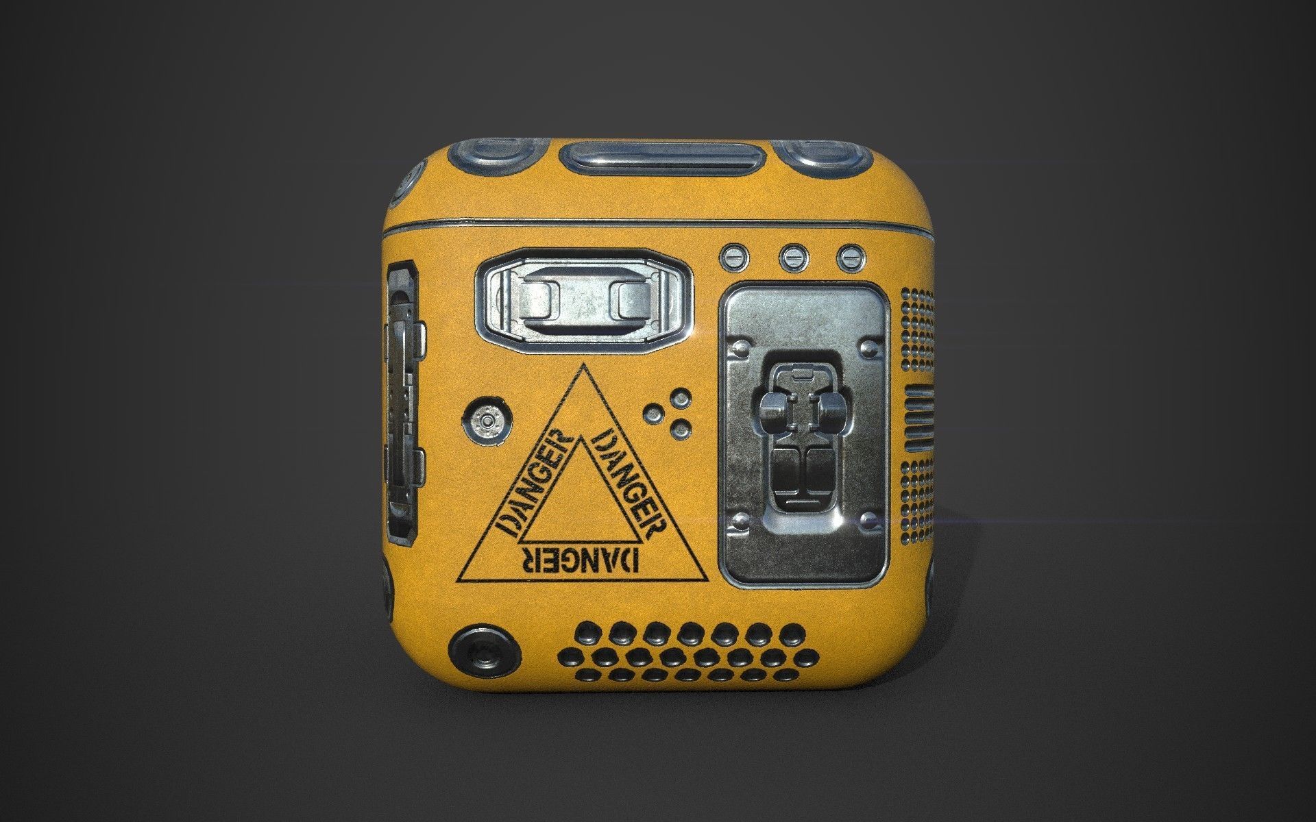 Sci-Fi Box Game Ready Free low-poly 3D model_5