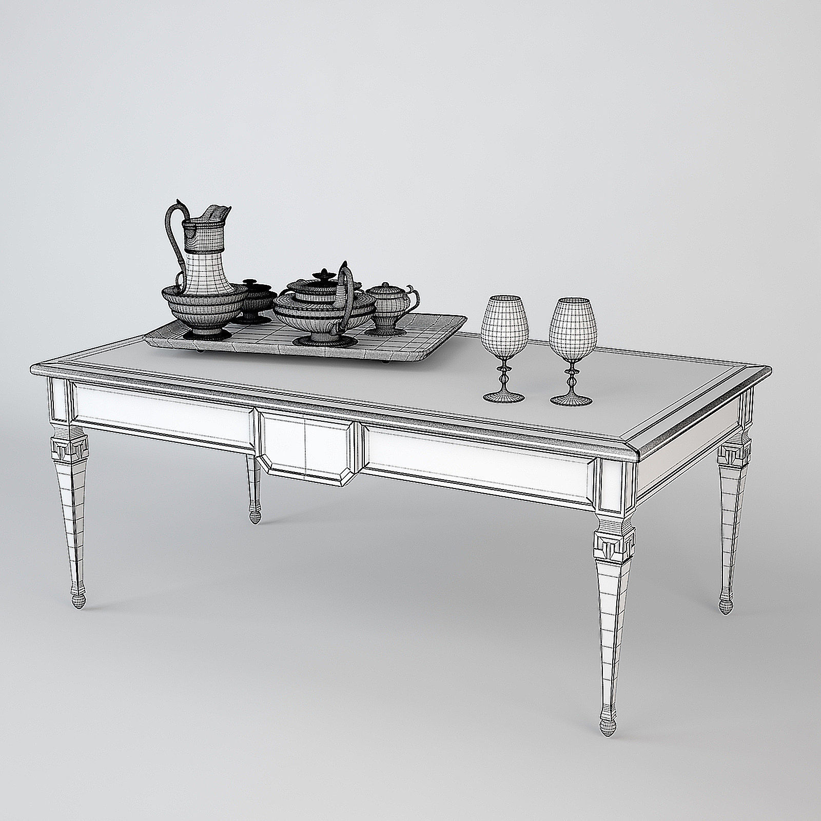 Ceppi Wooden Coffee Table 3D model_2