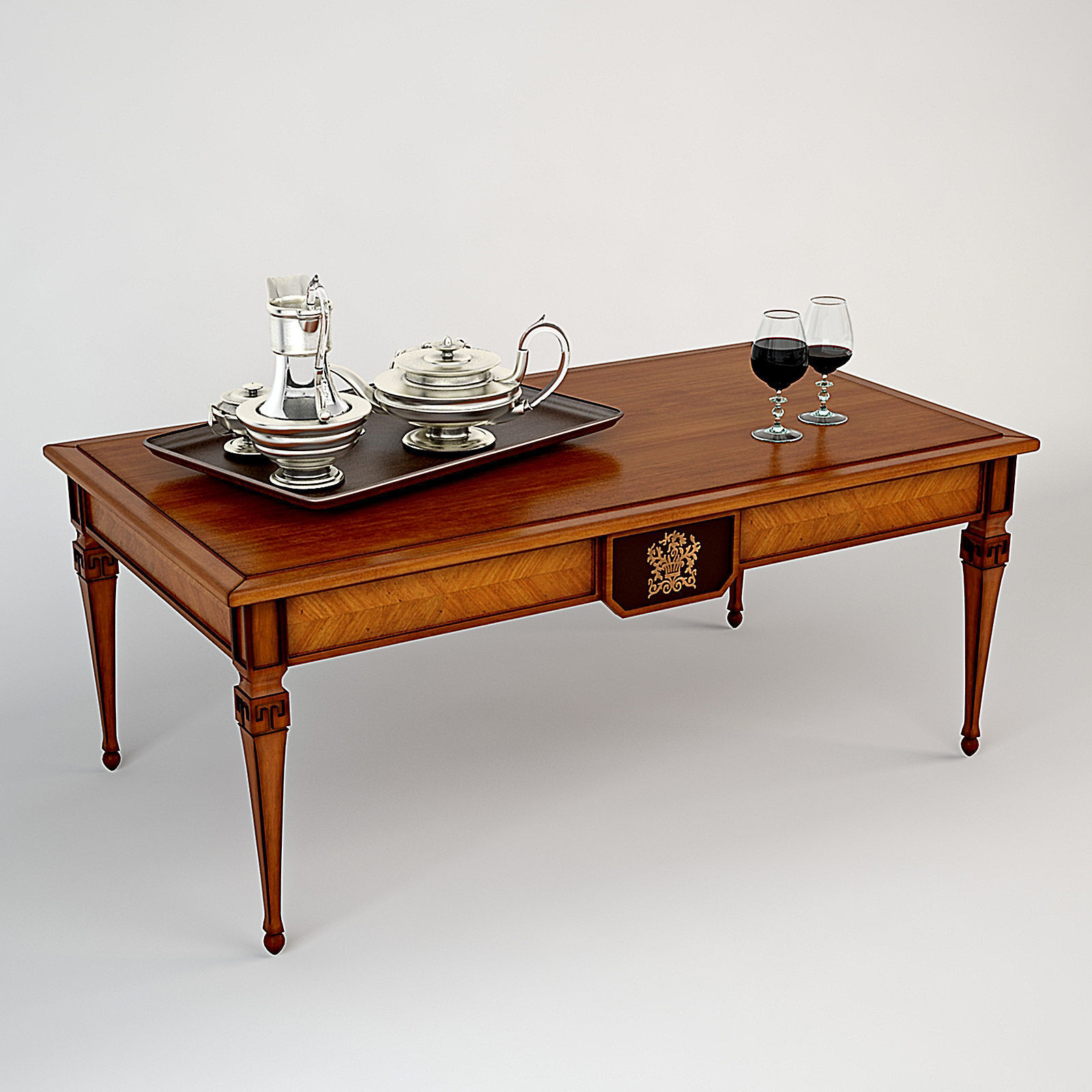 Ceppi Wooden Coffee Table 3D model_1