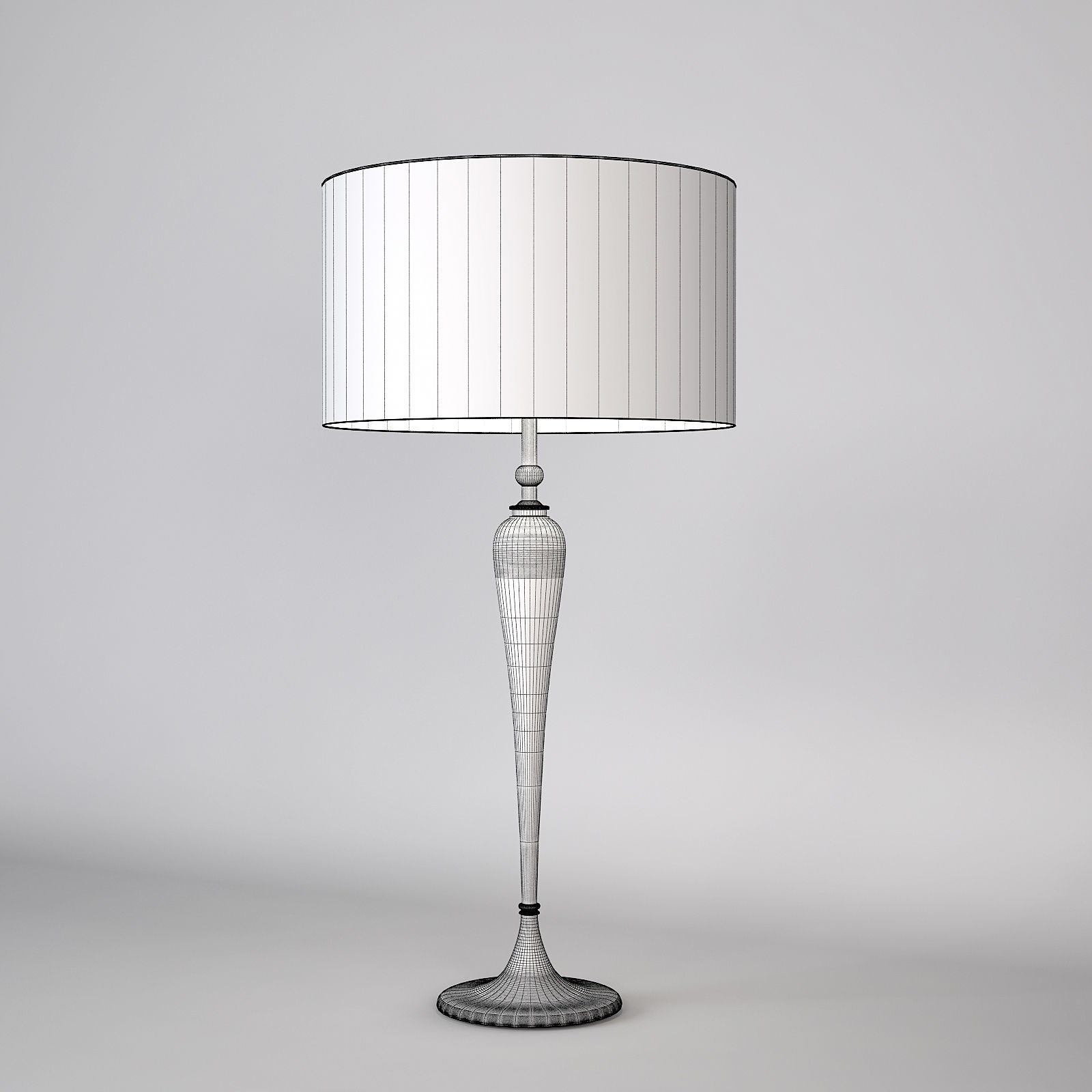 Chelsom Connoisseur Nickel Floor Lamp 3D model_1