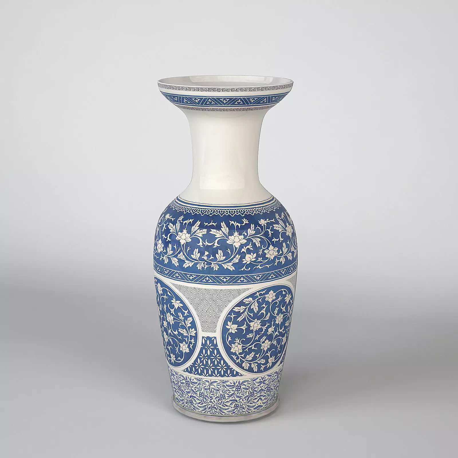 Chinese Vase Blue 3D model_0