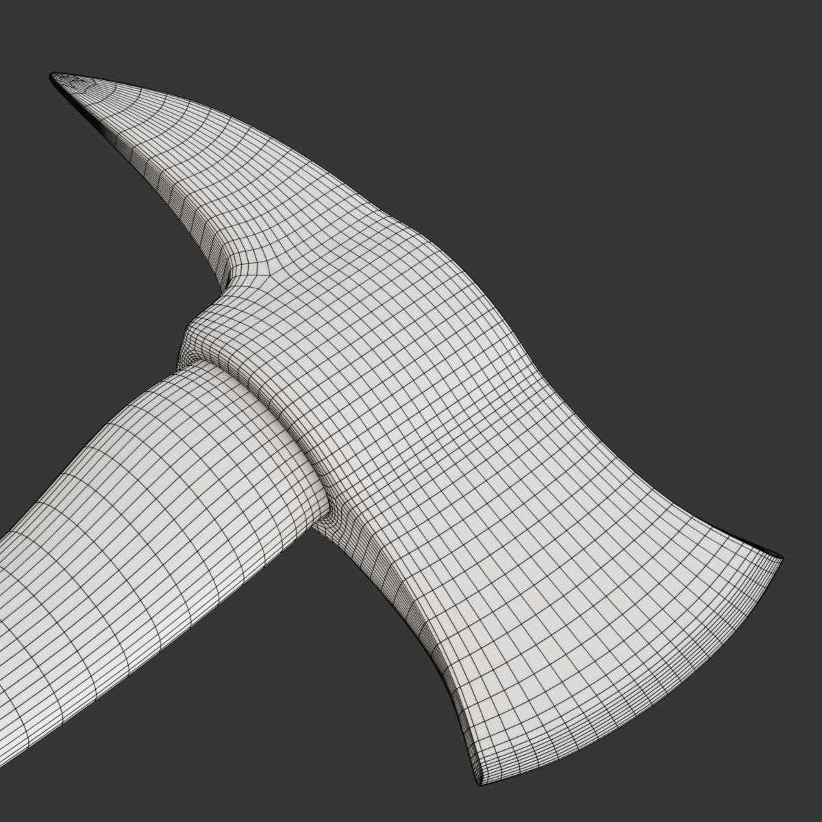 Firefighter Axe 3D model_25