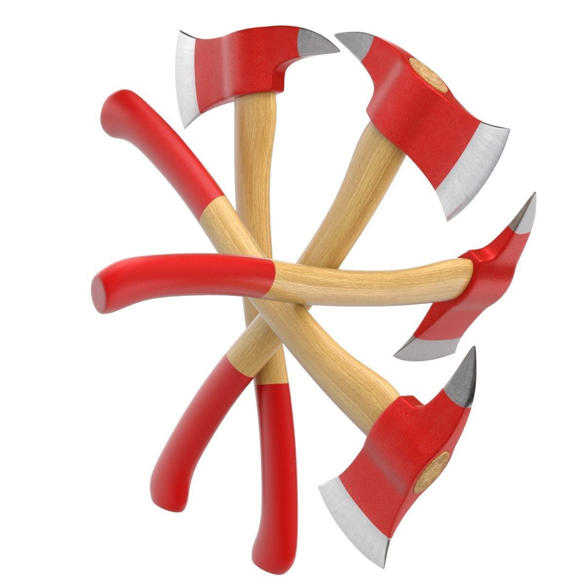 Firefighter Axe 3D model_10