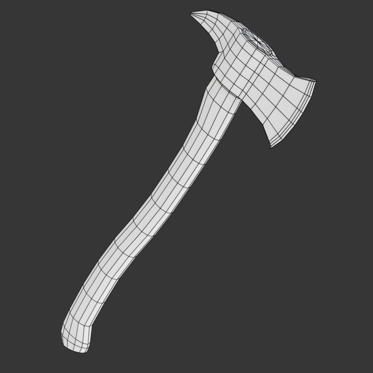 Firefighter Axe 3D model_16