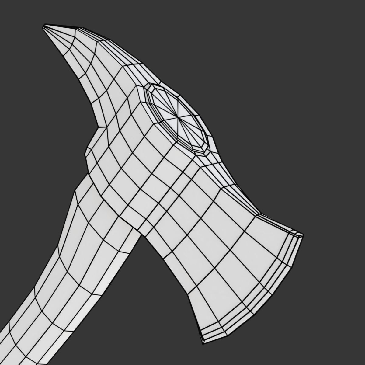 Firefighter Axe 3D model_17