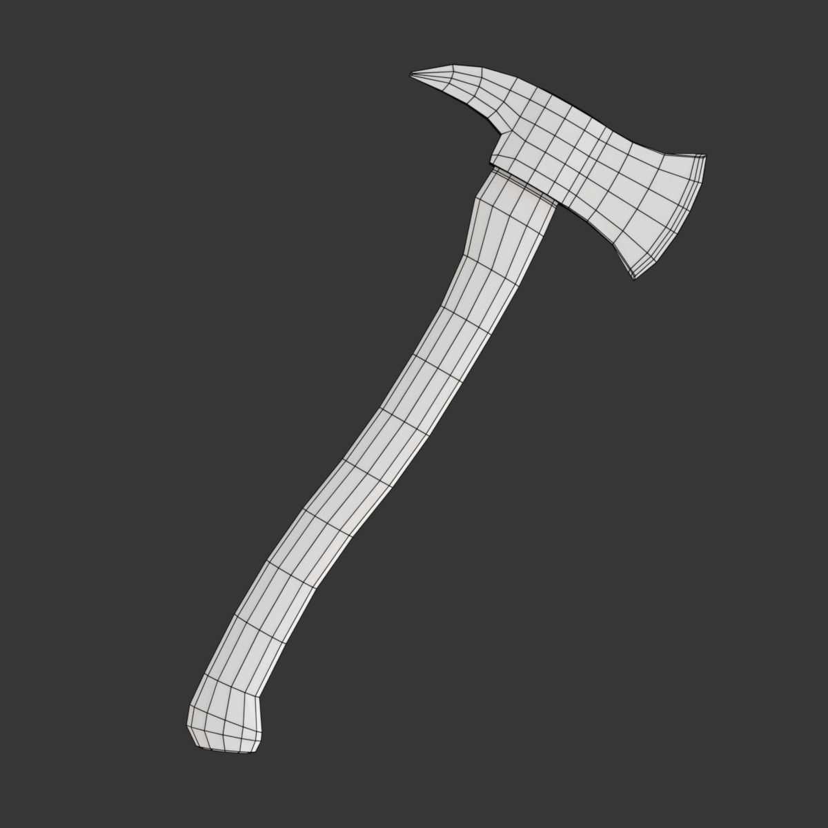 Firefighter Axe 3D model_21