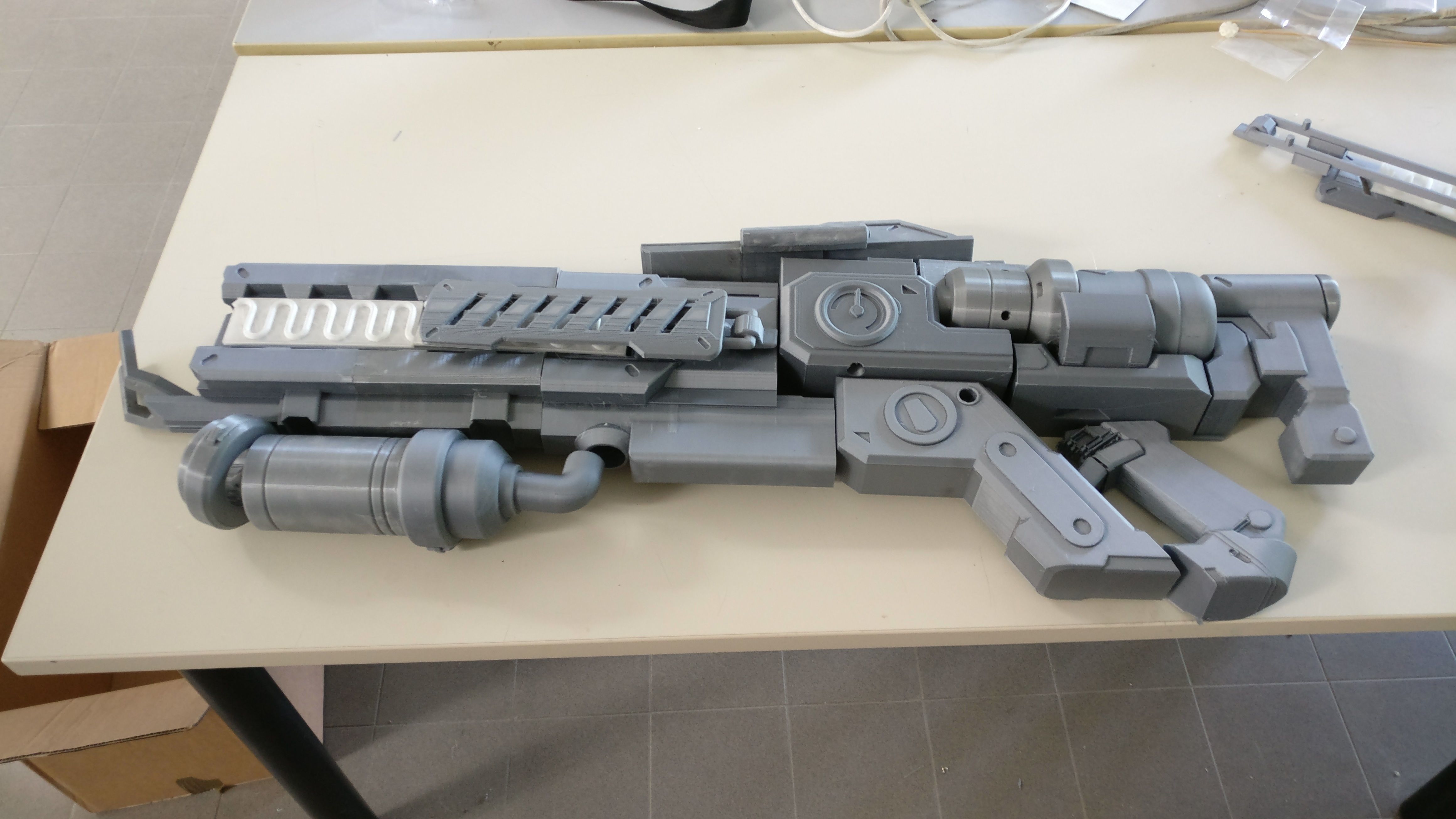 Soldier 76 Grillmaster76 skin rifle cosplay prop 3D print model_1