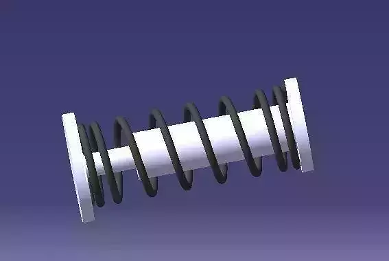 helical spring 3D model