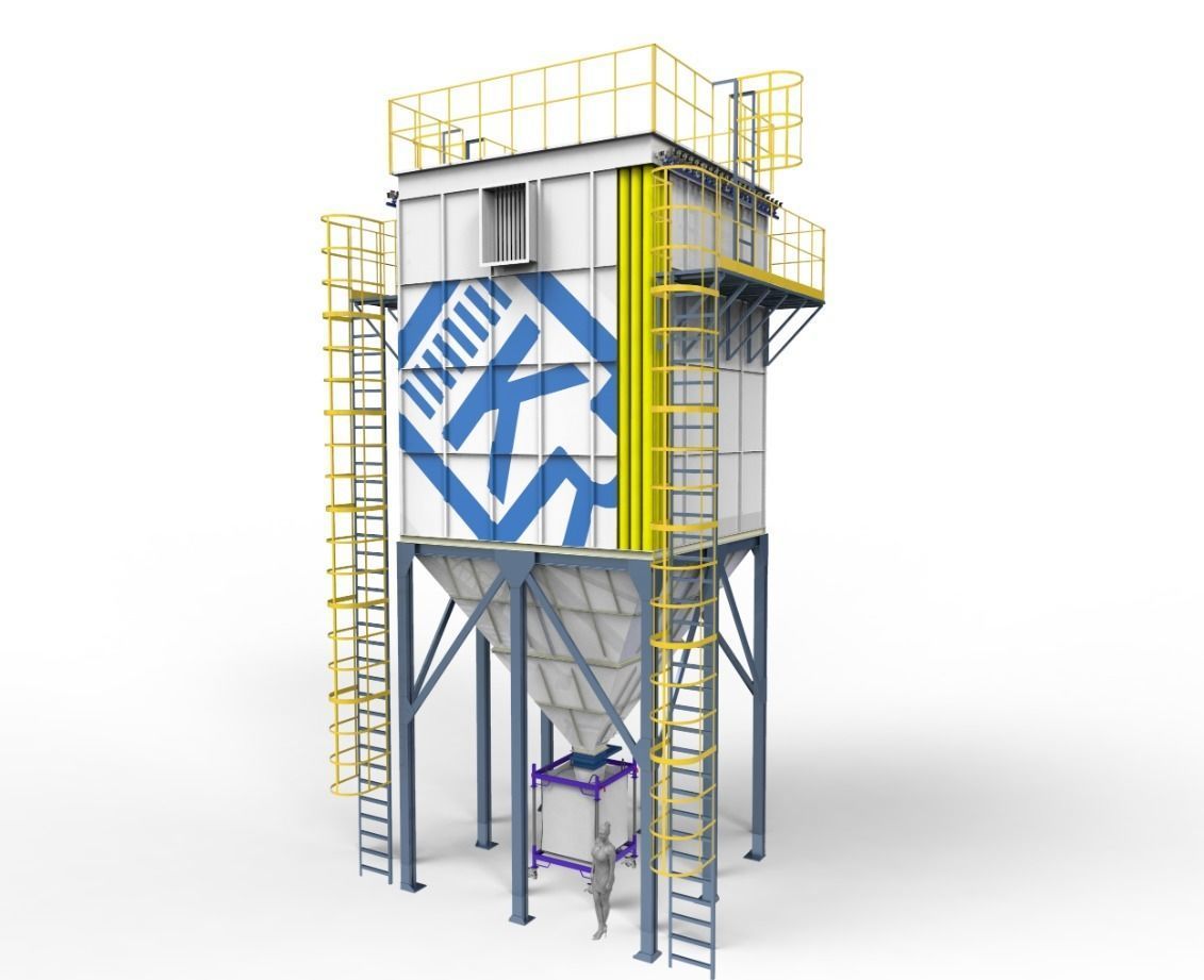 Hopper bunker 3D model_2