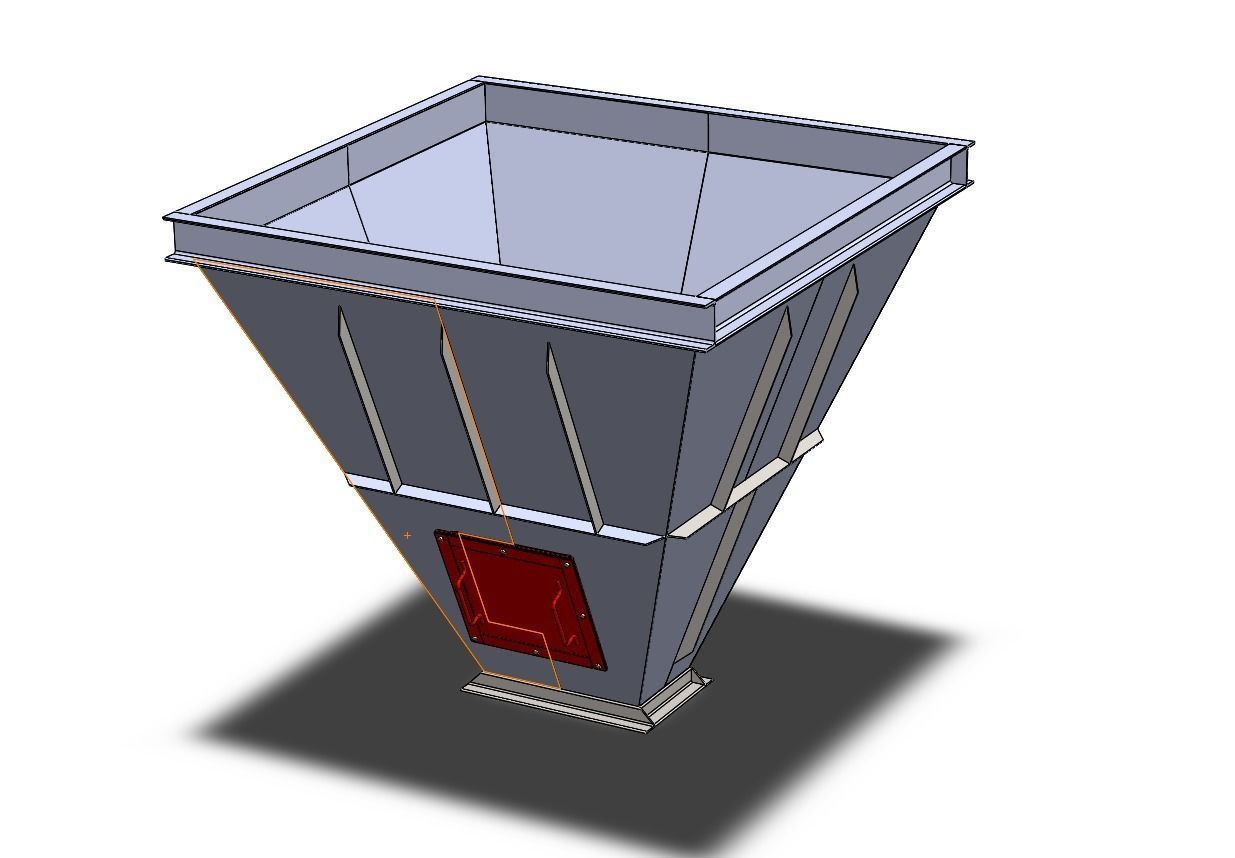 Hopper bunker 3D model_3