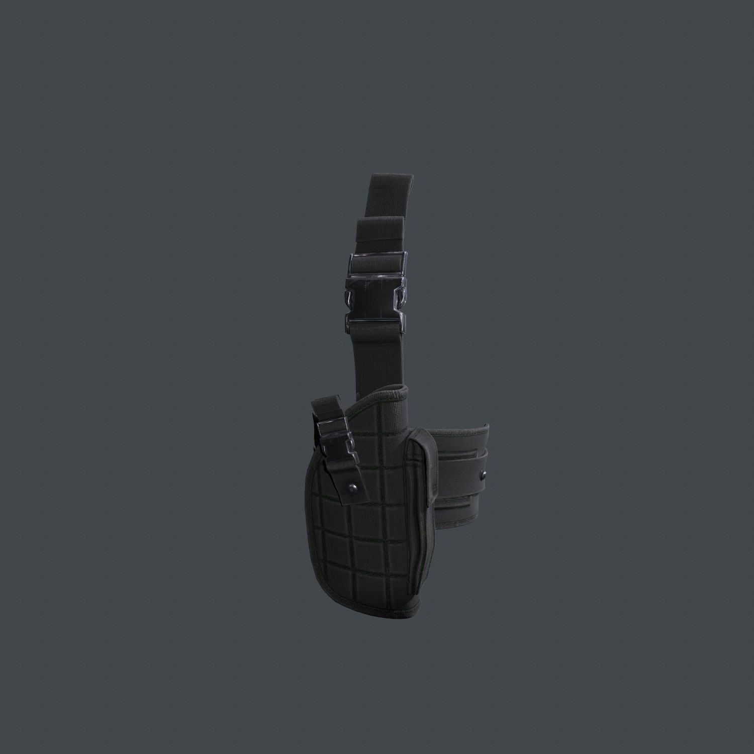Holster With Gun Low-poly 3D model_18