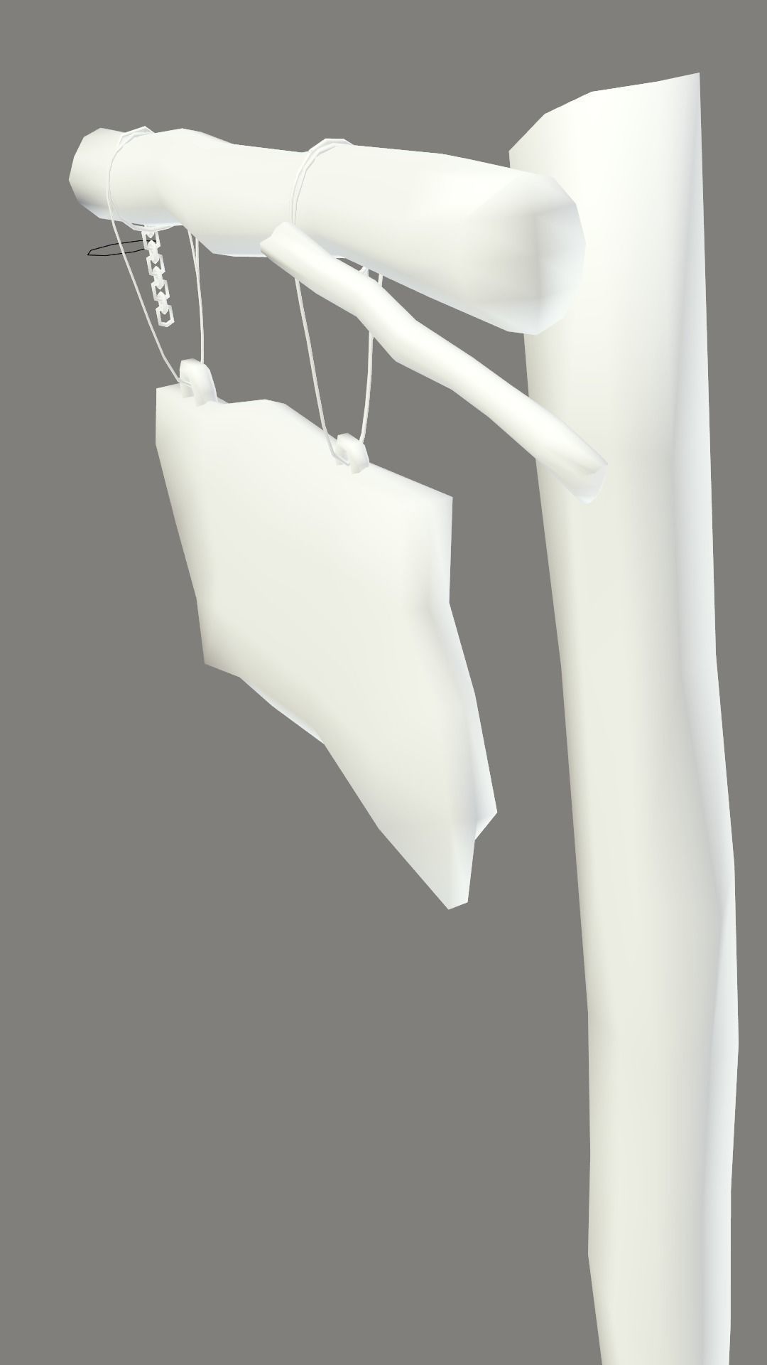 game ready road sign Low-poly 3D model_8