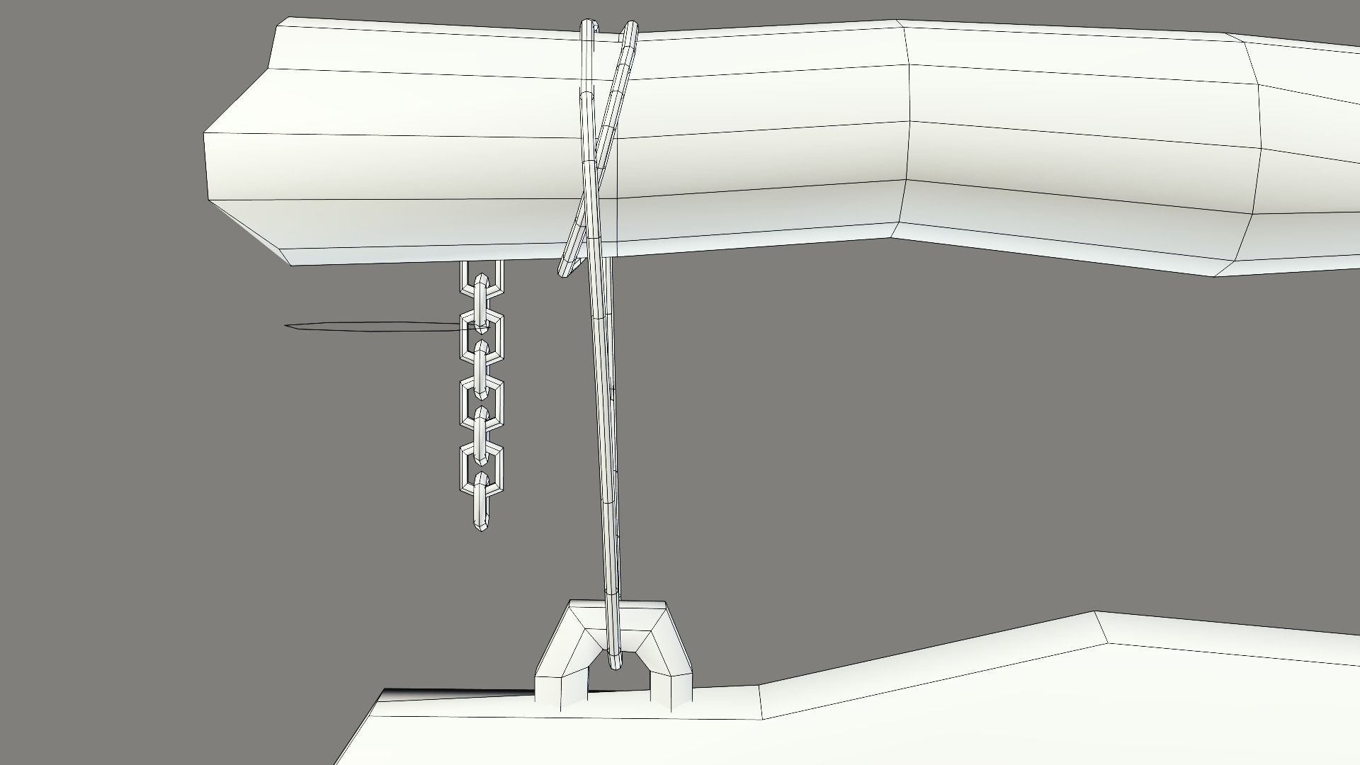 game ready road sign Low-poly 3D model_7