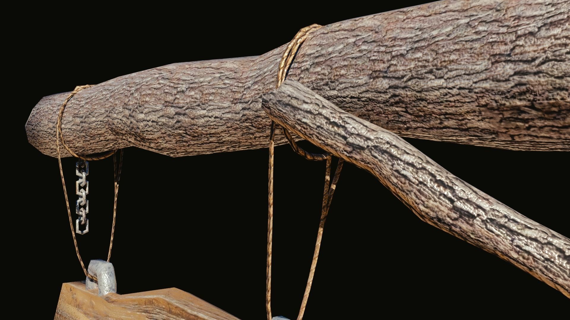 game ready road sign Low-poly 3D model_4