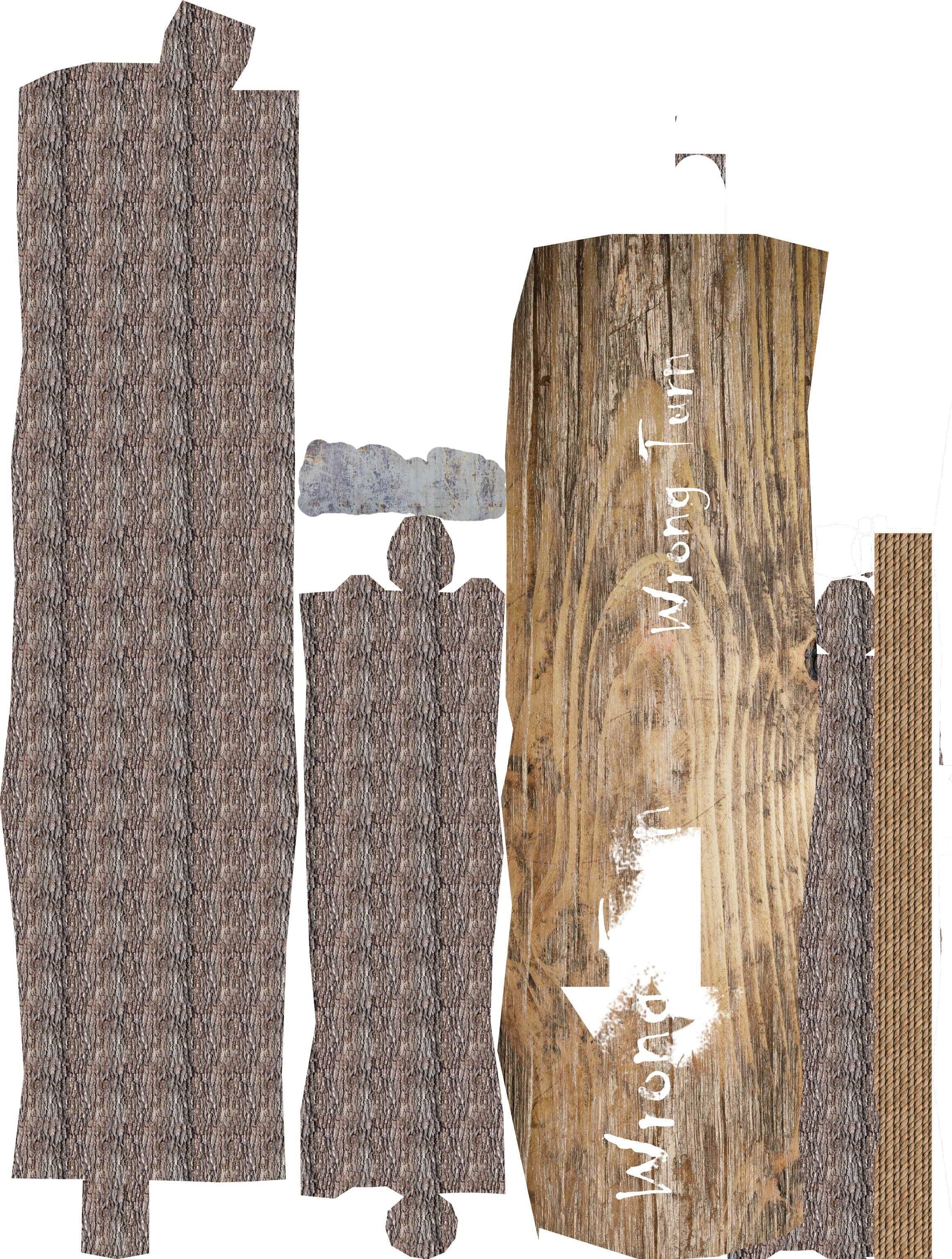 game ready road sign Low-poly 3D model_15