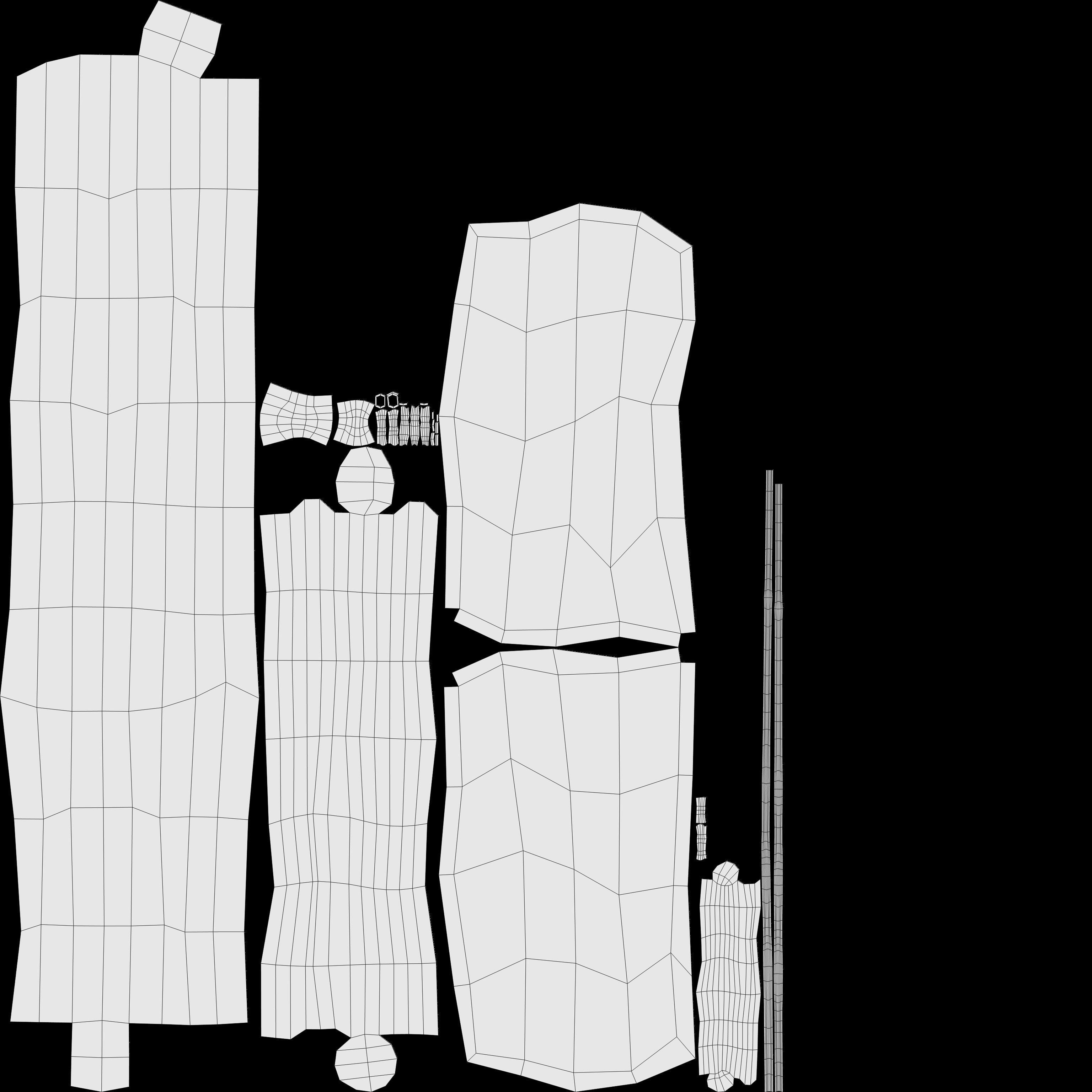 game ready road sign Low-poly 3D model_14