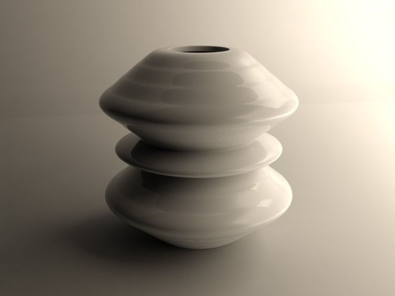 Modern vase 3D print model_0
