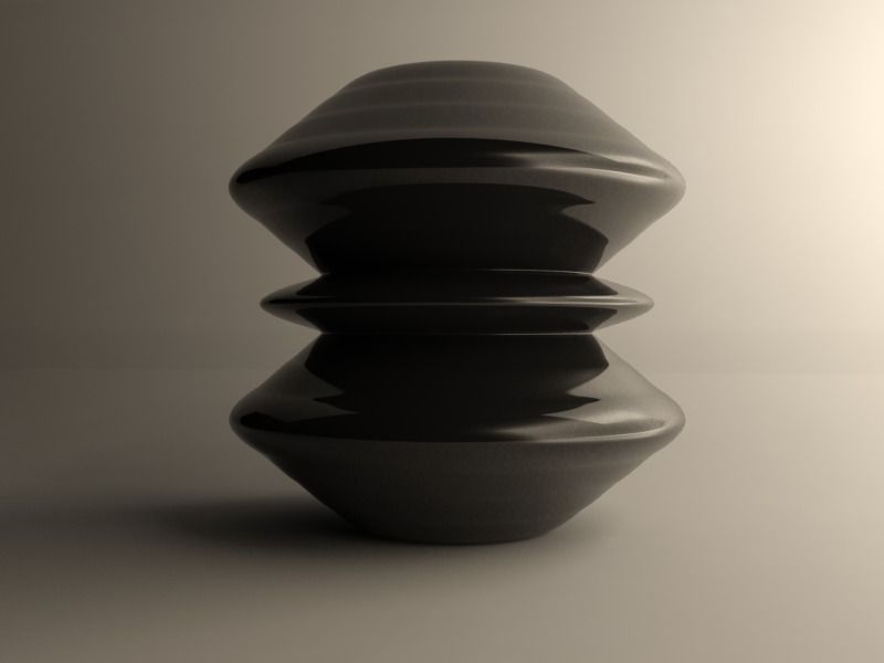 Modern vase 3D print model_3