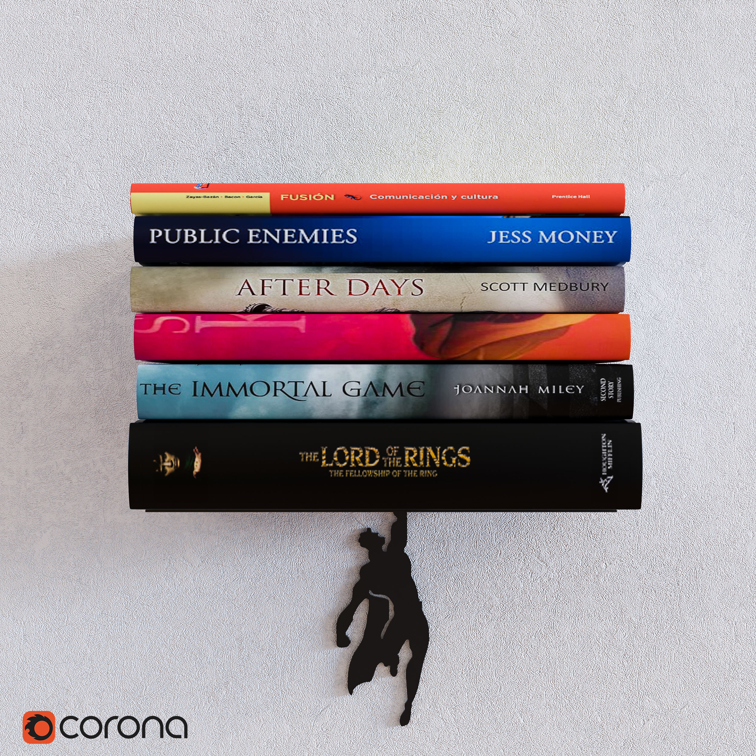 Superman shelves  3D model_5