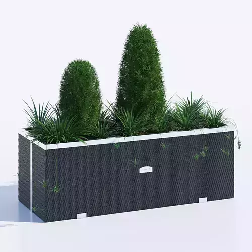 Polyrattan planter 108