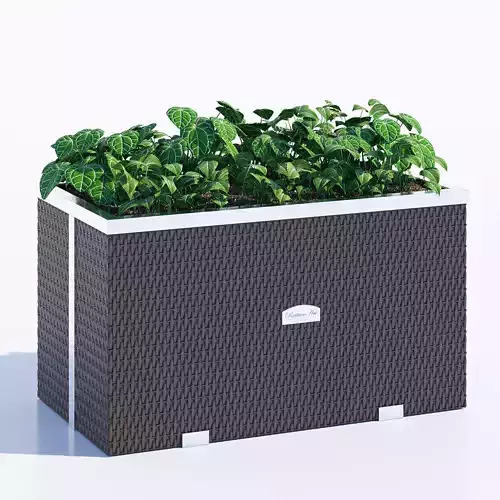 Polyrattan planter 70