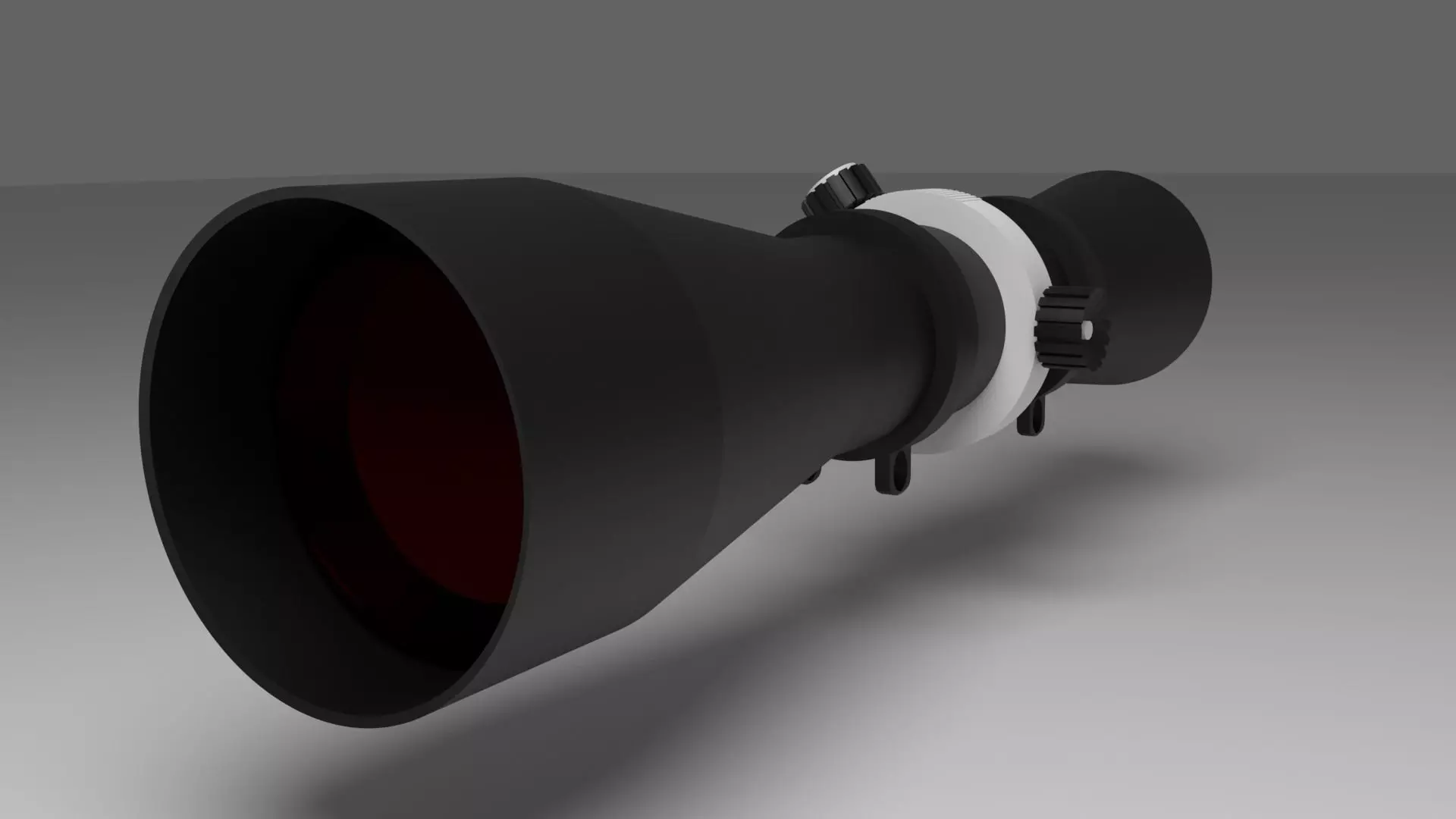 sniper scope Free low-poly 3D model_0
