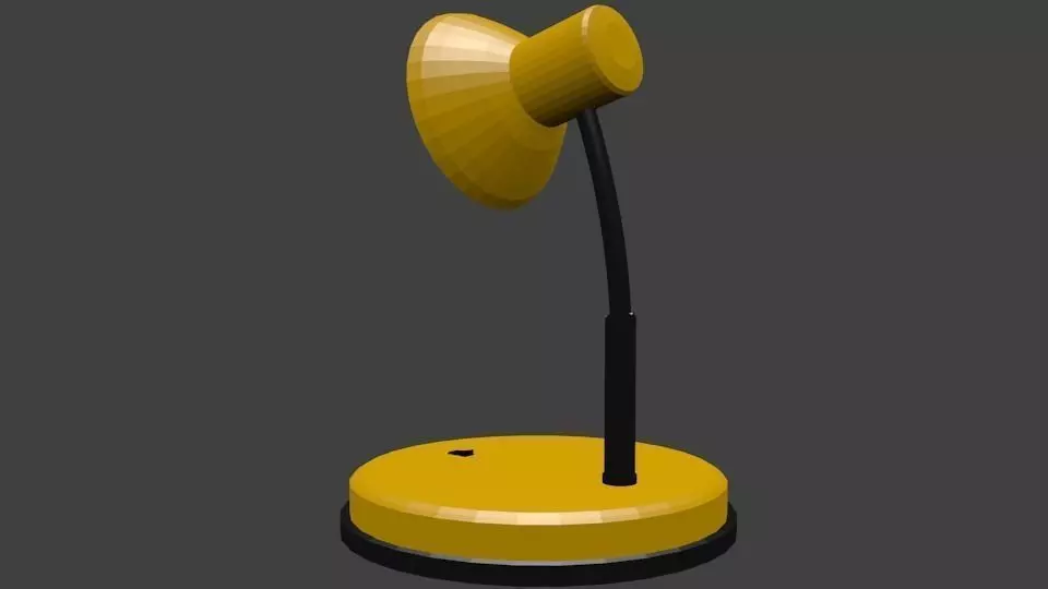 Table lamp low poly game ready for real hustlers Free low-poly 3D model