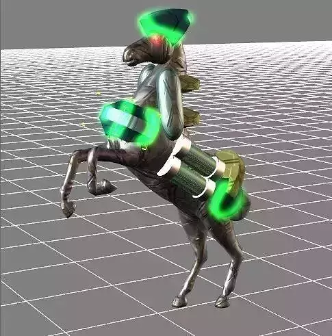 Lightning Galloper for iclone  Low-poly 3D model