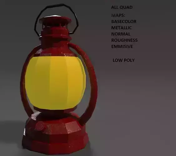 Low Poly Oil Lamp