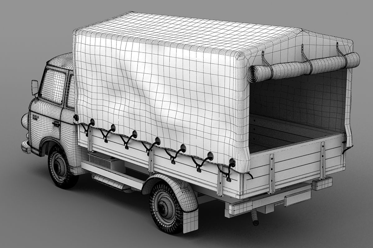 Barkas B1000 1961 3D model_5