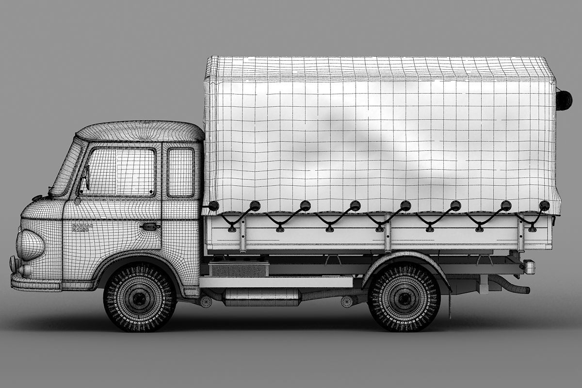 Barkas B1000 1961 3D model_4