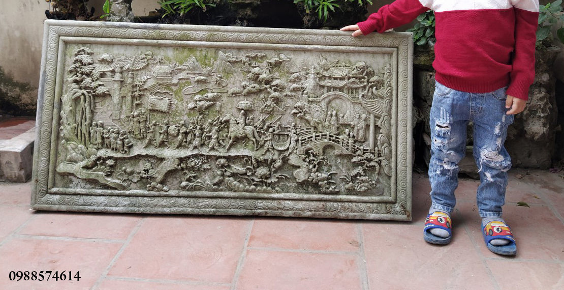 Mural landscape wood carving file stl OBJ and ZTL for CNC 3D print model_12