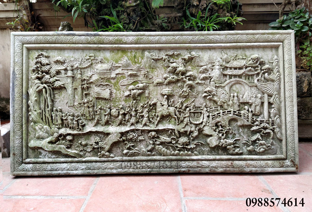 Mural landscape wood carving file stl OBJ and ZTL for CNC 3D print model_9