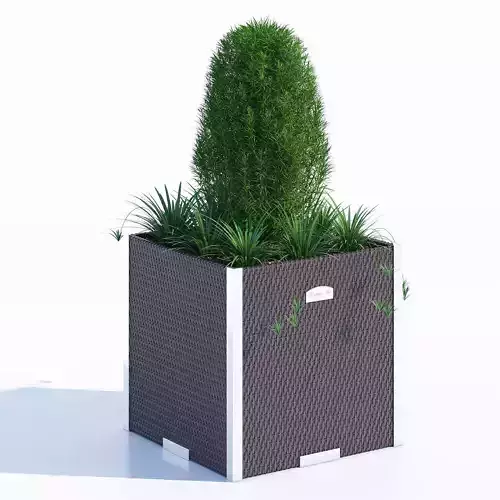 Polyrattan planter 4